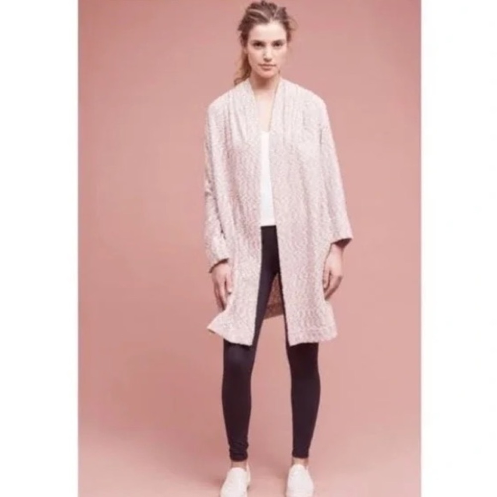 Anthropologie Saturday Sunday Ingleside Hooded Cardigan Sweater Longline M/L